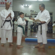 21 dicembre 2015 Giardini Naxos - dojo Reimeikan consegna diplomi e festa di fine ANNO