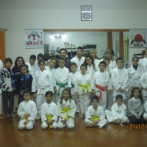 21 dicembre 2015 Giardini Naxos - dojo Reimeikan consegna diplomi e festa di fine ANNO